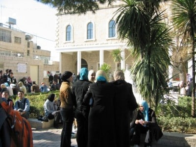 Students at Bethlehem University