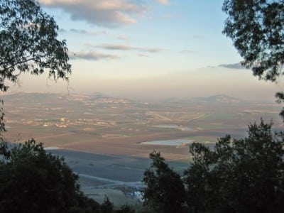 View of Jezreel Valley from Mt. Carmel