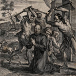 Martyrdom of Father Isaac Jogues S.J. Engraving by A. Malaer