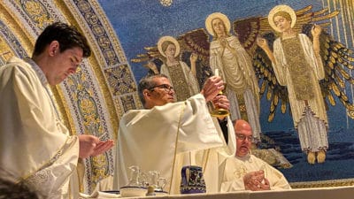 Mass at Church of the Transfiguration